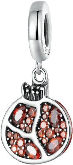 Pomegranate Charm For Jewellery Red Fruit