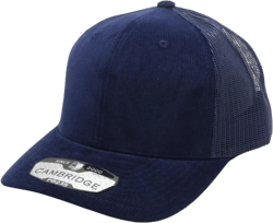 Pit Bull Premium Headwear Cambridge Corduroy Fabric Mesh Trucker Hat Adjustable Snapback Baseball Cap for Men & Women One Size Navy