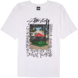 Stussy x Denim Tears Farmers Blvd Tee White