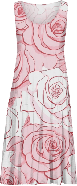 Generic Long Sleeve Dress for Women Womens Dresses Casual Dresses for Women Sun Dress Denim Dress for Women Floral Dresses for Women 2024 Vintage Dress for Women,Light Pink,Large