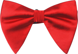 Satin Silk Oversized Bow Tie Solid Color Formal Tuxedo Big Bowtie Red