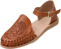 Macarena Collection Womens Shoes Leather Sandals Ankle for Women | Huarache Handmade Mexican Sandals Women | Comfortable & Stylish Womens Sandals 911 9 Shedron