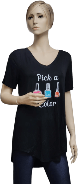 Nail Tech V Neck Tunic