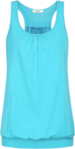 Miusey Womens Sleeveless Round Neck Loose Fit Racerback Yoga Tank Top : Clothing, Shoes & Jewelry