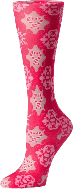 womens Compression Sock 5-11 Candy Canes