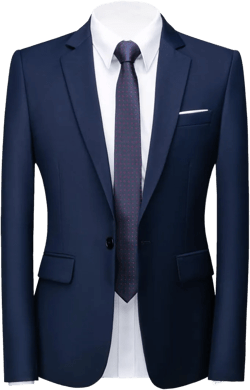UNINUKOO Mens Suit Jacket Slim Fit Sport Coat 1 Button Notched Lapel Casual Fashion Dress Blazer for Men Navy 44