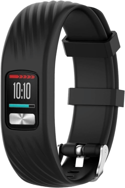 Fit for Garmin Vivofit 4 Bands Women Men, Sport Colorful Silicone Adjustable Replacement Watch Band Straps Wristbands Bracelet Accessory for Garmin Vivofit4 Activity Tracker Black Large