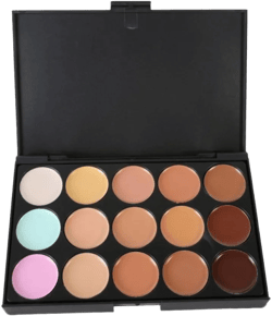Magazine 15 Color Concealer Palette Makeup Set With Brush Sponge Face Contour Cream Plate