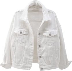 Roquorl Women's Plus Size Denim Jacket Spring Autumn Short Jacket Pink Denim Jacket Casual Top 3X-Large White,pink