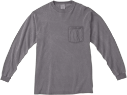 Comfort color Men's C4410 Heavyweight Long Sleeve Pocket T-Shirt Medium,graphite Medium