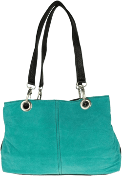 Girly HandBags Womens Italian Suede Leather Shoulder Bag Turquoise