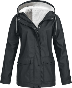maisdgop Womens Winter Coat Casual Mid Length Fleece Lined Warm Heavy Jackets Trendy Plush Thicken Outerwear with Fur Hood Medium 02 Dark Gray