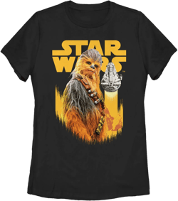 Women's Solo: A Star Wars Story Chewie Pose  Graphic Tee Black X Large