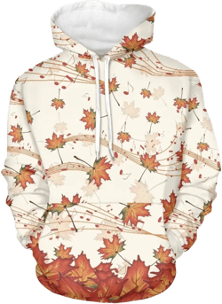 AFPANQZ Women Pullover Sweatshirt Pockets Long Sleeve Oversized Hoodies XS-6XL XX-Large Maple Leaves