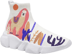 Womens Casual Sock Shoes Cartoon Graffiti Art Men Running Sneakers Tennis Shoes Plus Size 5-15 0 Women/11 Men Cartoon Graffiti 6