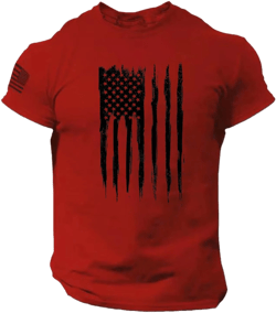 Generic Plus Size Patriotic Shirts for Men Big and Tall 4th of July American Flag Graphic T Shirt Independence Day Outfits A5-red 3X-Large