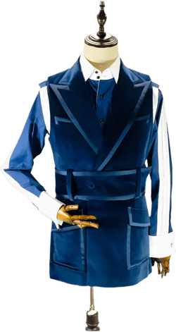 Navy Sleeveless Jacket