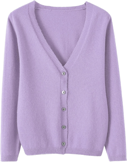 Women's Spring and Autumn Leisure Loose Solid Long Sleeve V Neck Button Knitted Soft Cardigan Leopard Pink XX-Large