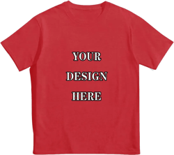 Custom Shirts Add Your Own Text Name Logo Photo Image Personalized Cotton Tee for Men Women Red Medium