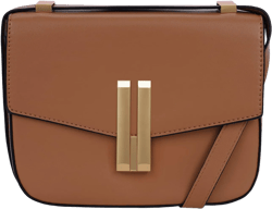 Small Crossbody Bag for Women Trendy Designer Shoulder Handbag PU Leather Square Cross-body Bag Purse Flap Satchel Handbag A1-dark Brown