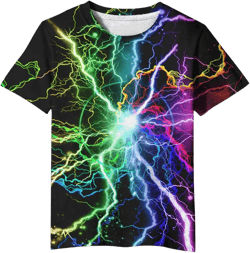 EOWJEED Boys Girls Shirts Short Sleeve 3D Print Graphic Funny Colorful Summer Tee Shirts for Kids 6-16 Years: Clothing, Shoes & Jewelry
