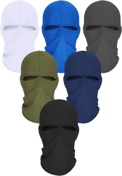 Syhood 6 Pcs Ski Mask Cover Balaclava Ice Silk UV Protection Mask Full Face Cover Outdoor Sports Summer Cycling Hat Windproof Cap Motorcycle for Women and Men