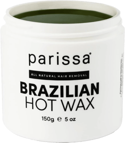 Parissa Brazilian Hot Wax Kit No-Strips needed and Microwavable for At-Home Hair Removal on Brazilian, Bikini or Underarm 5 Ounce (Pack of 1)