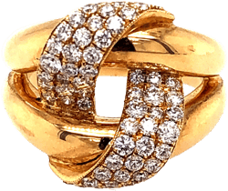 PRETZEL RING 18KT YELLOW GOLD