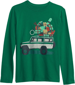 GAP Boys' Long Sleeve Graphic Tee T-Shirt