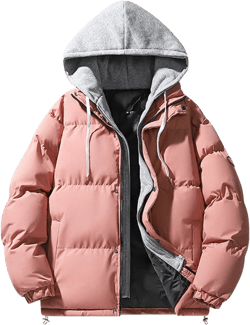 2023 Winter Men's Coat Fleece Hooded Cotton Jacket Casual Coat Mens Coats And Jackets Stylish Girls Winter Coats Large Red