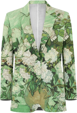 GLUDEAR Men's Casual Suit Blazer Jackets Paint Starry Night Print Slim Fit One Button Coats Blazers at Amazon Men’s Clothing store