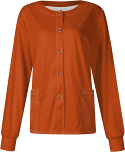 Long Sleeve Scrub Jackets for Women Print Under Tops Snap Front Cute Animals Pattern Medical Nurse Working Uniforms: Clothing, Shoes & Jewelry