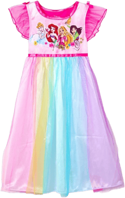 Disney Girls' Fantasy Gown Nightgown (5T, Princess Party Gown 4)