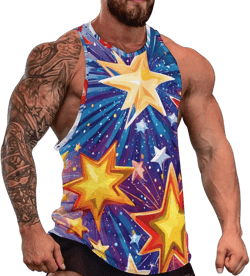 Tanks Tops for Mens American-flag Sleeveless Tank Top Casual Athletic Gym Vest Breathable Tops 4X-Large Style-1