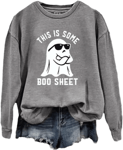 This Is Some Boo Sheet Shirt Horror Boo Sheet Sweatshirt Funny Halloween Shirts Ashes Large