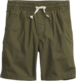 GAP Boys' Pull-on Poplin Shorts Medium Army Jacket Green