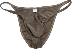 Men's Micro Briefs Drawing Thong Bikini Underwear Pouch Mini Trunks Guys Underwear Male Shiny Posing String Briefs Pants X-Large 3-pack(olive Green)