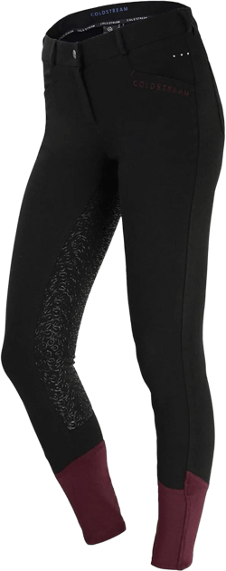Coldstream Learmouth Womens Riding Breeches 26 inch Black Windsor Wine