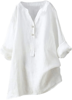 Day Today 2024 Summer Women Tops 2024 Trendy White Tunic Short Sleeve Womens Tops Summer Trendy V Neck Button T Shirts for Women Plus Size Casual Outfits Woman Shirts TRE