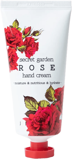 Secret Garden Rose Hand Cream - Korean Moisturizing Hand Lotion For Dry Hands Travel Size (Rose Scent, 3.38 Fl Oz)