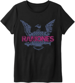 Ramones T-Shirt: Purple Eagle