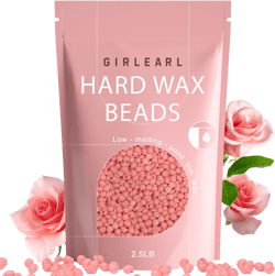 Hard Wax Beads for Hair Removal, 2.5lb, Rose Oil Infused, Brazilian Bikini Wax for Women Men, Sensitive Skin, Full Body Legs Face Underarms Waxing Beads