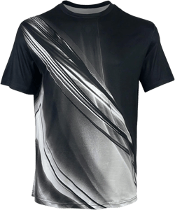 SOLY HUX Men's Letter Floral Print Graphic Tees Short Sleeve Round Neck T Shirt Tops Medium Black and White Print