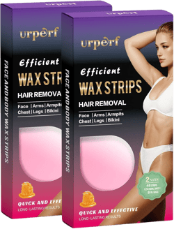 2 Pack 96 Count Wax Strips for All Skin Types Home Waxing Kit for Women Bikini Wax Strips for Hair Removal Face and Body Waxing Strips for Eyebrows Underarm Legs and Arms - Red Strips