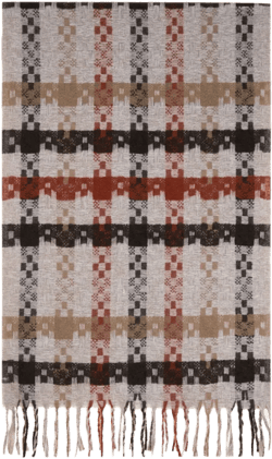 Plaid Scarf - Rust