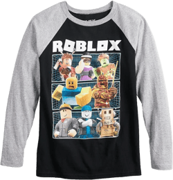 Roblox Big Boys' Character Long Sleeve T-Shirt, Sizes 8-18
