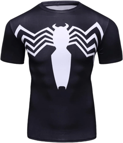 TIMWOODER Men's Compression Shirt, Short Sleeve 3D Print Fitness Sports Shirt Gym T-Shirt : Clothing, Shoes & Jewelry
