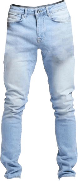 Mens High Waisted Casual Jeans Skinny Stretch Tapered Leg Denim Pants with Pocket Classic Fit Distressed Washed Pants for Men 28 Light Blue