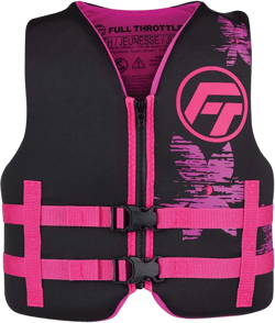 Full Throttle Youth Rapid-Dry Life Jacket - Pink/Black [142100-105-002-22]