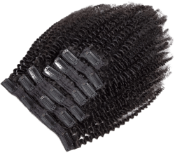 Kinky Curly Clip in Hair Extensions Real Human Hair 3C 4A Human Hair Clip in Extensions Double Weft Afro Kinky Curly Clip ins for Black Women Natural Color 7pcs 100g/Set 10Inch 10 Inch (Pack of 1) Afro Kinky Curly